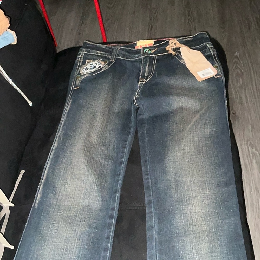 Classic Straight Leg Denim Jeans